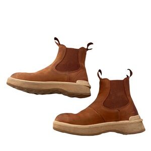 Brown Leather Chelsea Boots